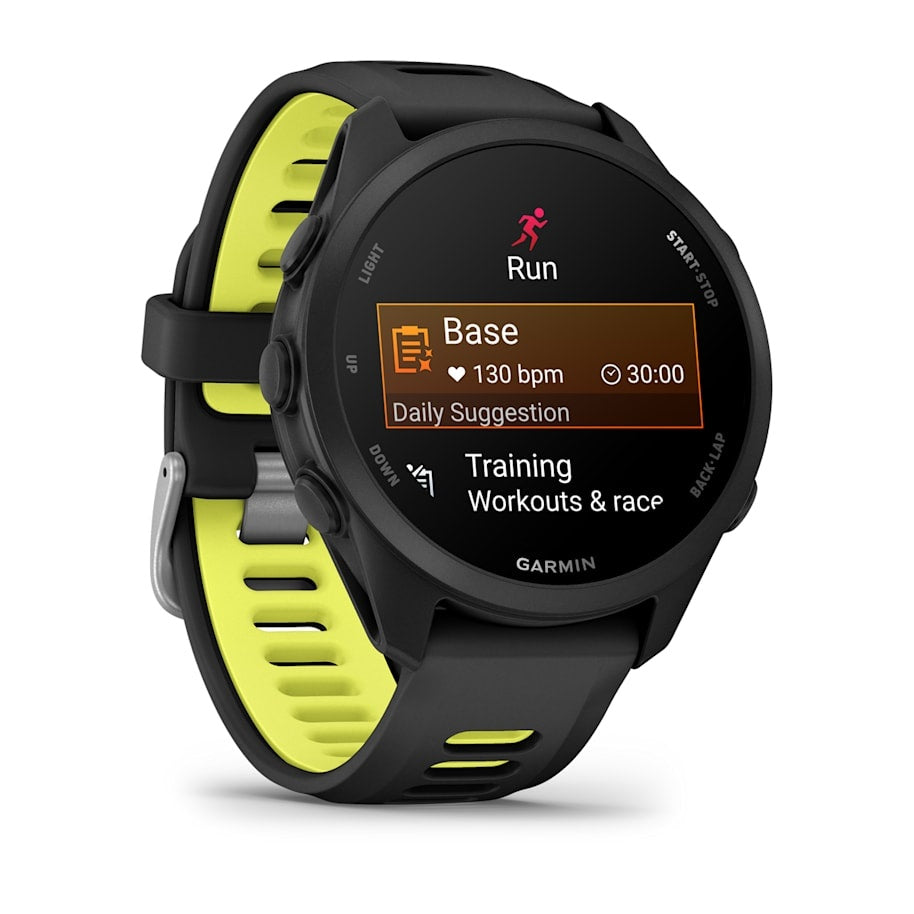 Garmin Forerunner 170 43MM Smartwatch - Schwarz & Amp Yellow | 49-GAR-010-03920-00