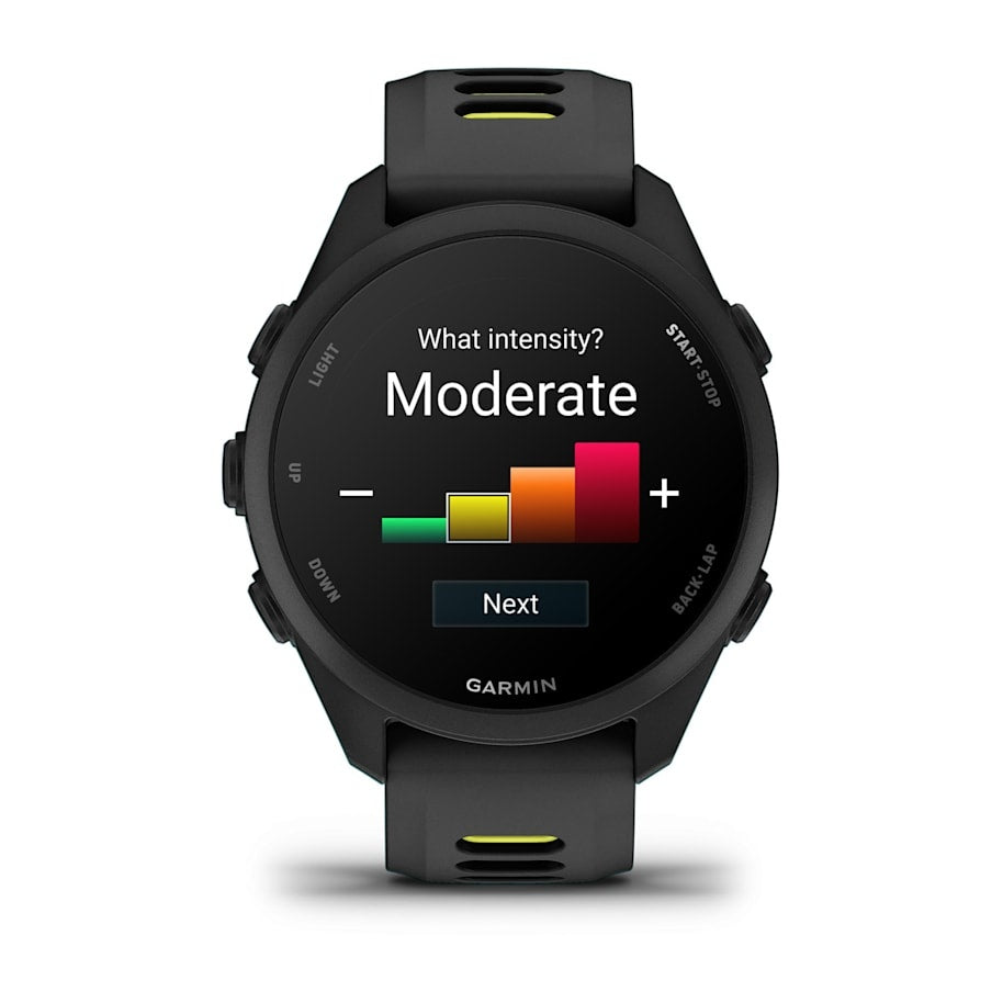 Garmin Forerunner 170 43MM Smartwatch - Schwarz & Amp Yellow | 49-GAR-010-03920-00