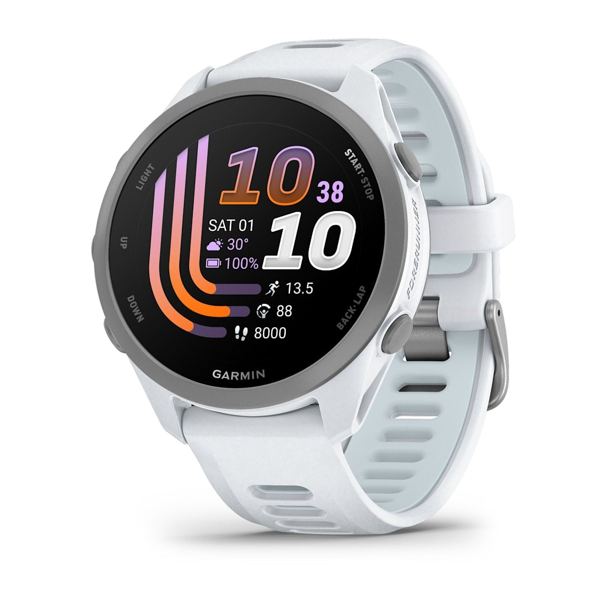 Garmin Forerunner 170 43MM Smartwatch - Whitestone & Cloud Blau | 49-GAR-010-03920-01