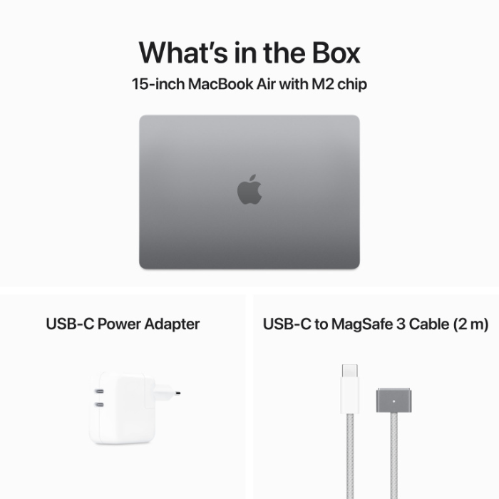 Apple MacBook Air M2 15.3" 8GB/256GB Laptop - Space Grau | MQKP3B/A