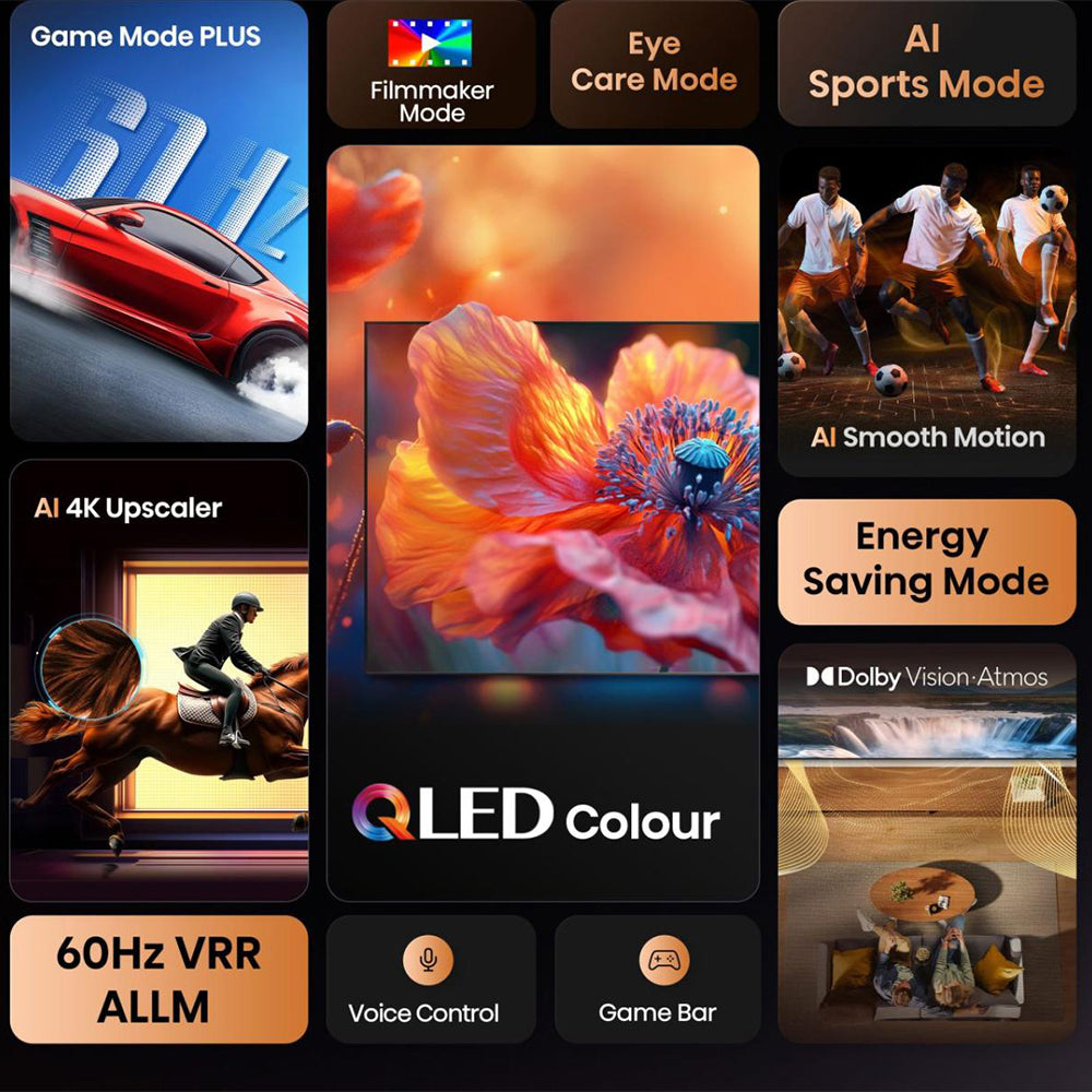 Hisense E7Q 50'' 4K Smart TV - Schwarz | 50E71Q