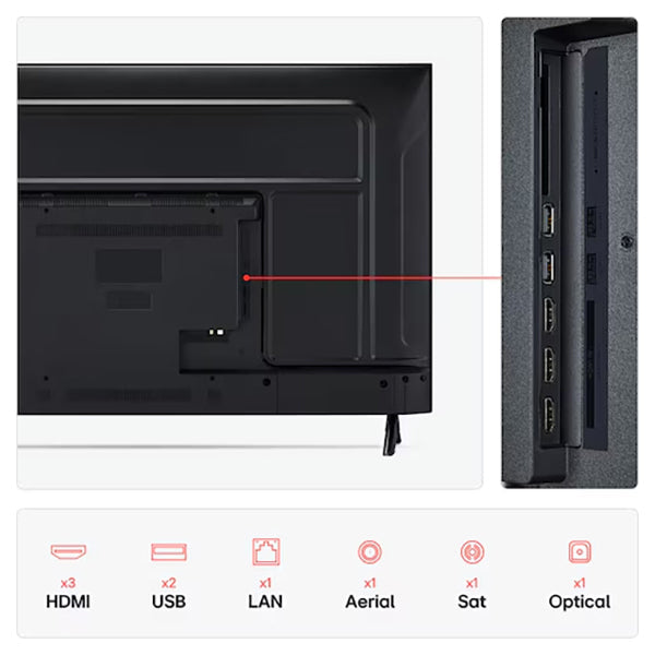 LG UA73 50" 4K Smart TV - Schwarz | 50UA73006LA.AEK