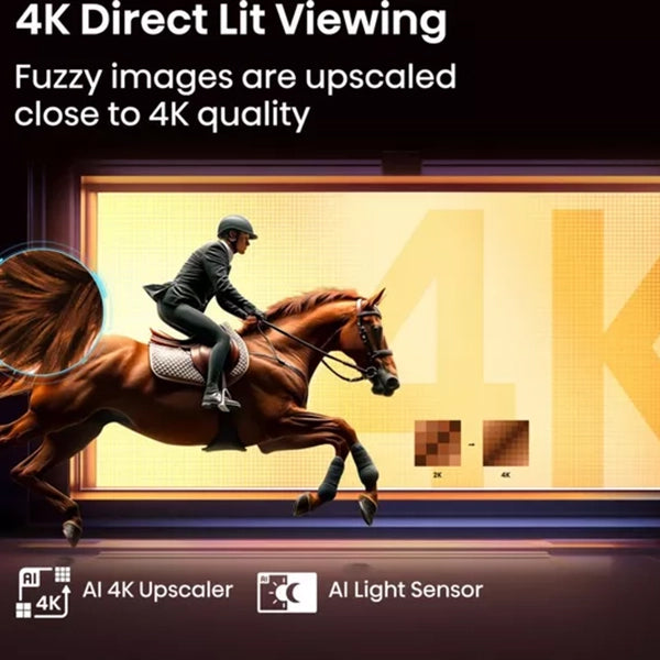 Hisense A6Q 50" 4K Smart TV - Schwarz | 50a61q