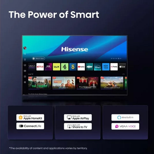 Hisense A6Q 50" 4K Smart TV - Schwarz | 50a61q