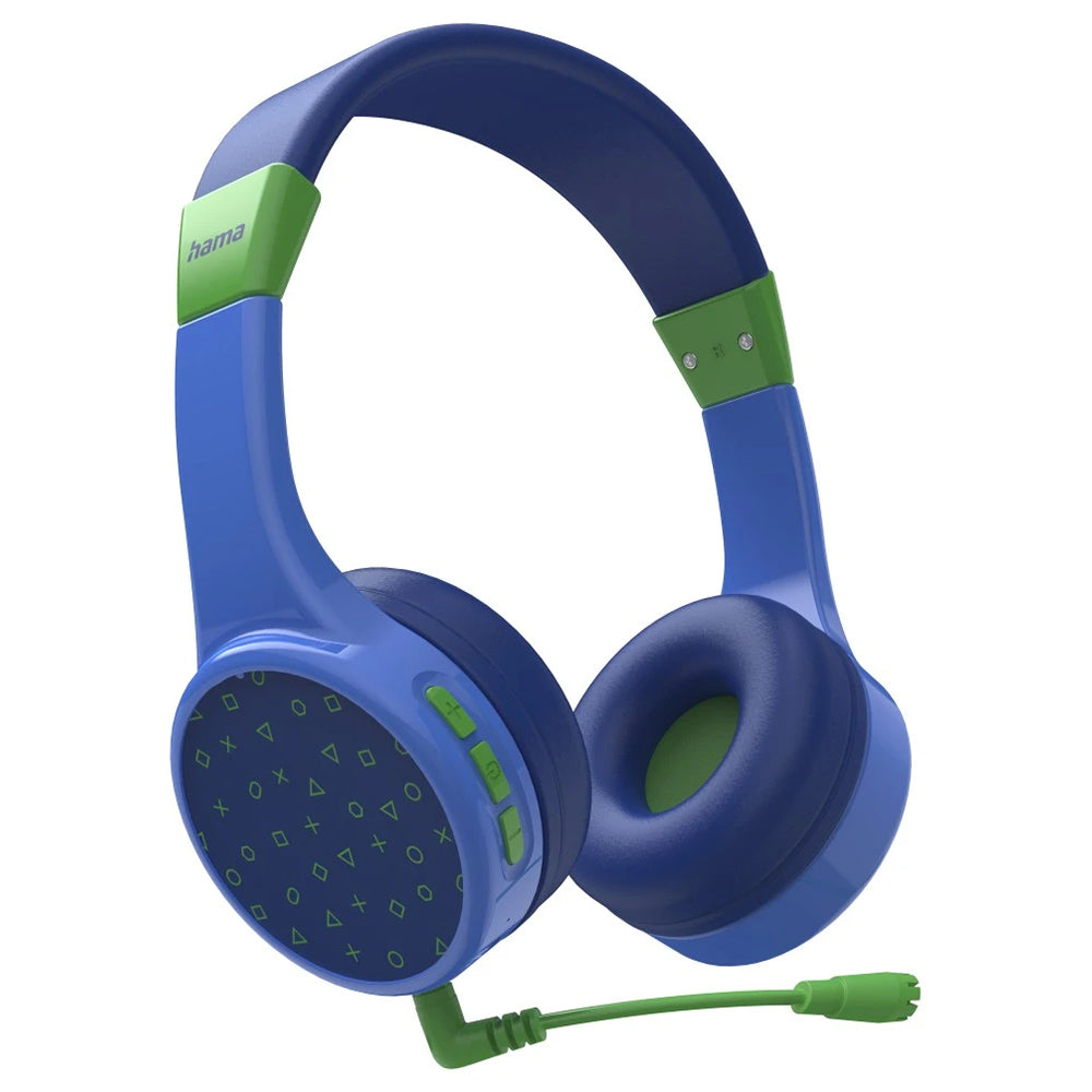 Hama Teens Guard On-Ear Wireless Kids Headphones - Blue & Green | 514486