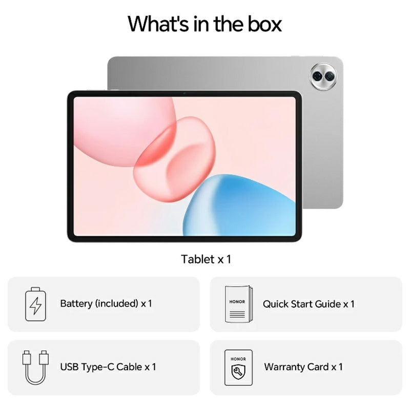 Honor Pad 10 12.1" 256GB Wi-Fi Tablet - Grau | 5301ANNU
