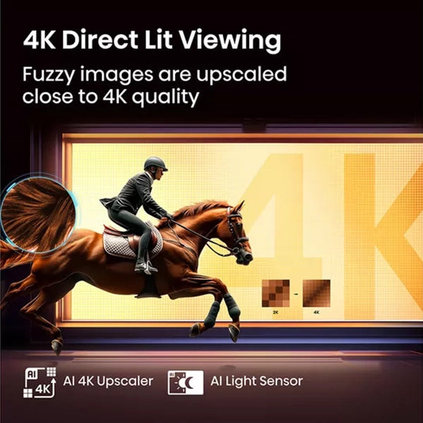 Hisense A6Q 55" 4K Smart TV - Schwarz | 55A61Q