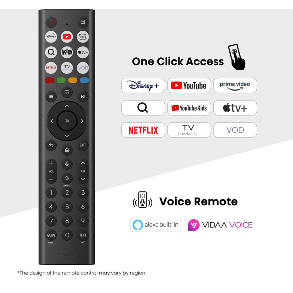 Hisense E7Q 55" 4K Smart TV - Schwarz | 55E71Q