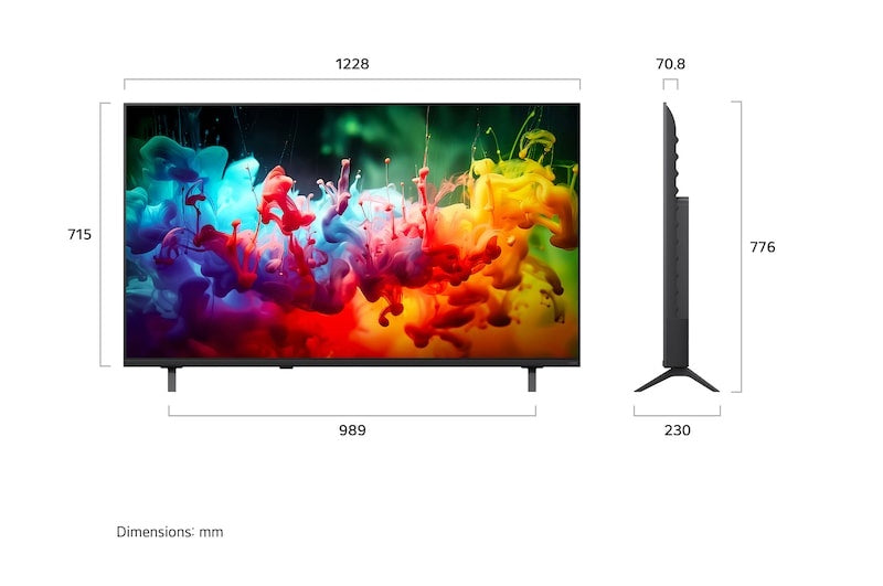 LG QNED7E 55" 4K Smart TV - Schwarz | 55QNED7EB3C.AEI