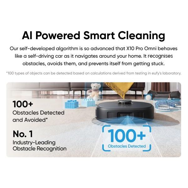 Eufy X10 Pro Omni Robot Vacuum und Mop mit All-in-One Station - Schwarz | T2351V11