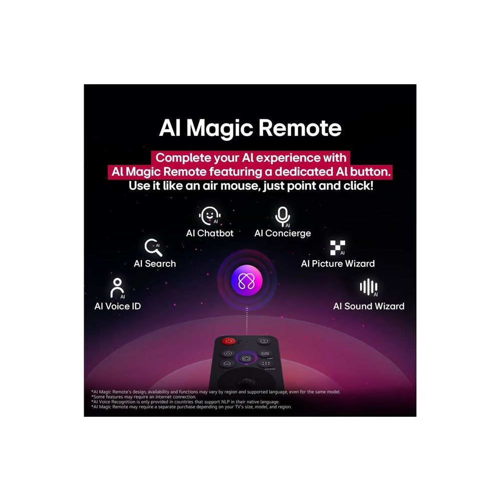 LG NanoCell AI NANO81 65" 4K Smart TV - Schwarz | 65NANO81A6A.AEK