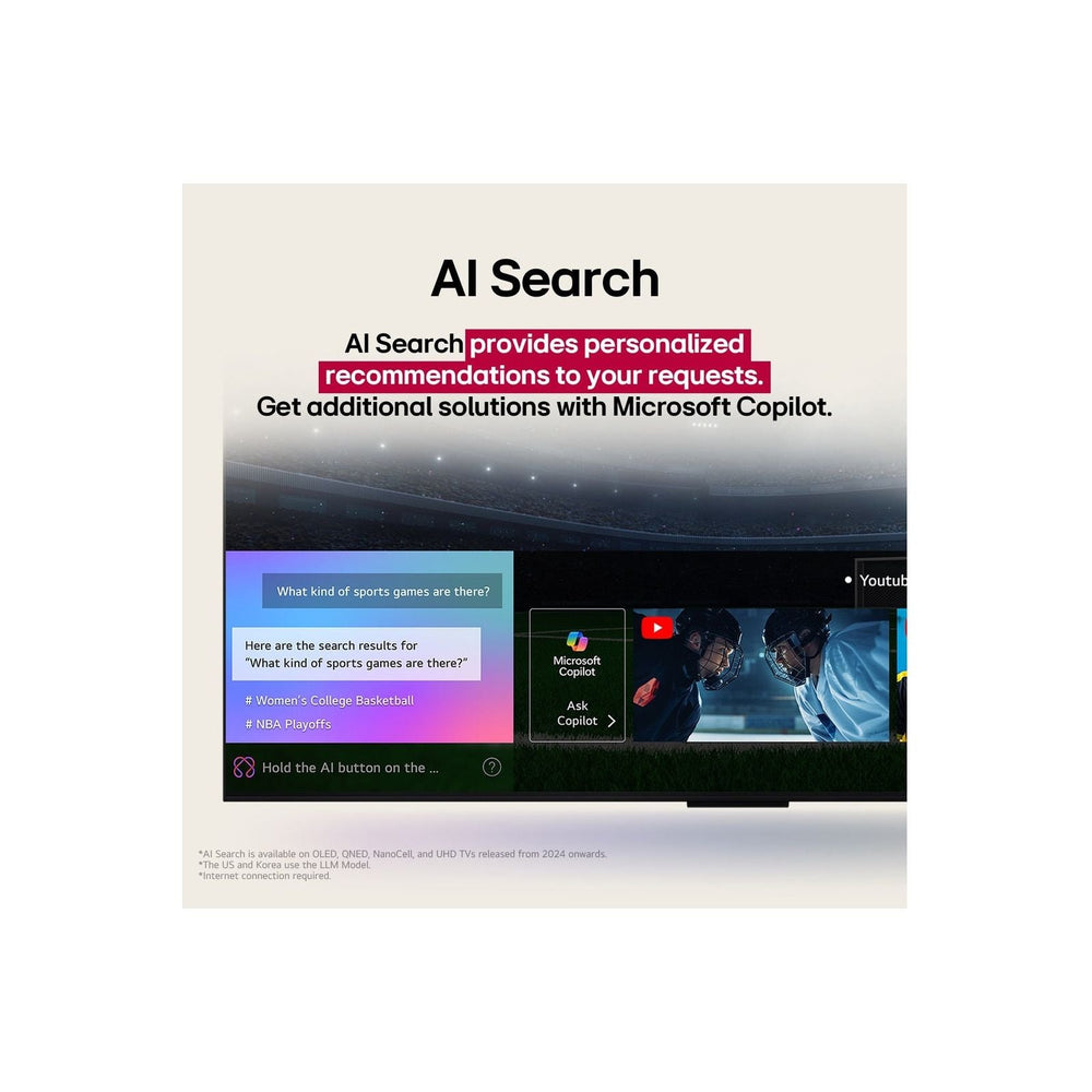 LG NanoCell AI NANO81 65" 4K Smart TV - Schwarz | 65NANO81A6A.AEK