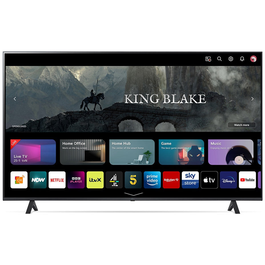 LG UR78 65" 4K UHD LED Smart TV - Schwarz | 65UR78006LK.AEK