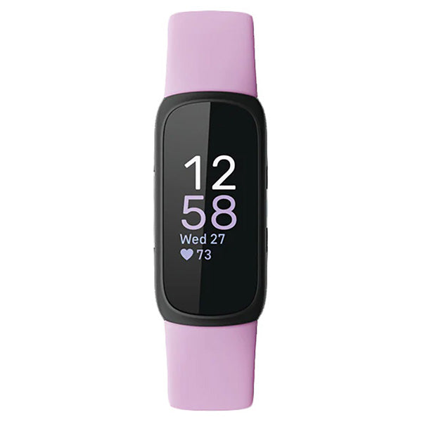 Fitbit Inspire 3 Health & Fitness Smartwatch - Schwarz & Lilac Bliss | 79-FB424BKLV