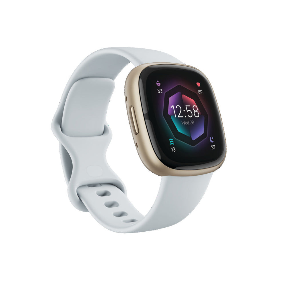 Fitbit Sense 2 Health & Fitness Smartwatch - Blau Mist & Soft Gold | 79-FB521GLBM