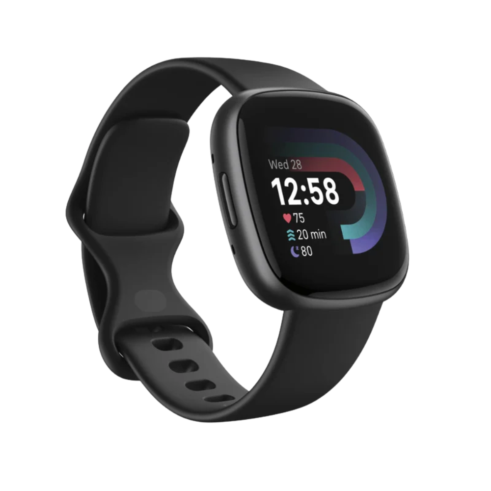 Fitbit Versa 4 Health & Fitness Smartwatch - Schwarz & Graphit | 79-FB523BKBK