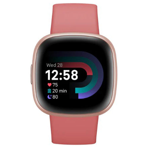 Fitbit Versa 4 Health & Fitness Smartwatch - Pink Sand & Copper Rose | 79-FB523RGRW