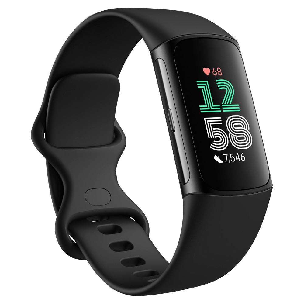 Fitbit Charge 6 19MM Advanced Fitness Tracker Smartwatch - Obsidian & Schwarz Aluminium | 79-GA05183-GB