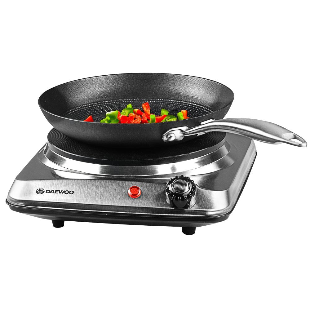 Daewoo Single 1500W Hot Plate Kochfeld - Edelstahl | 874976