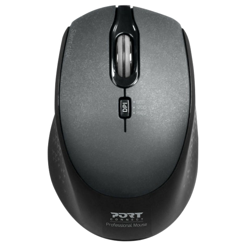 Port Connect Silent Wireless Mouse - Black | 900713