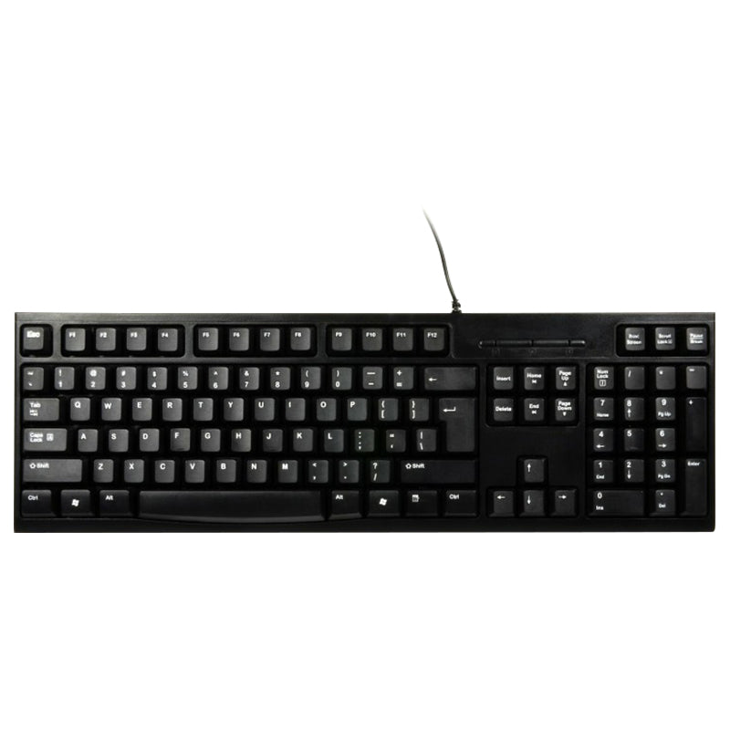 Port Connect Wired USB Qwerty Keyboard - Black | 900753-UK