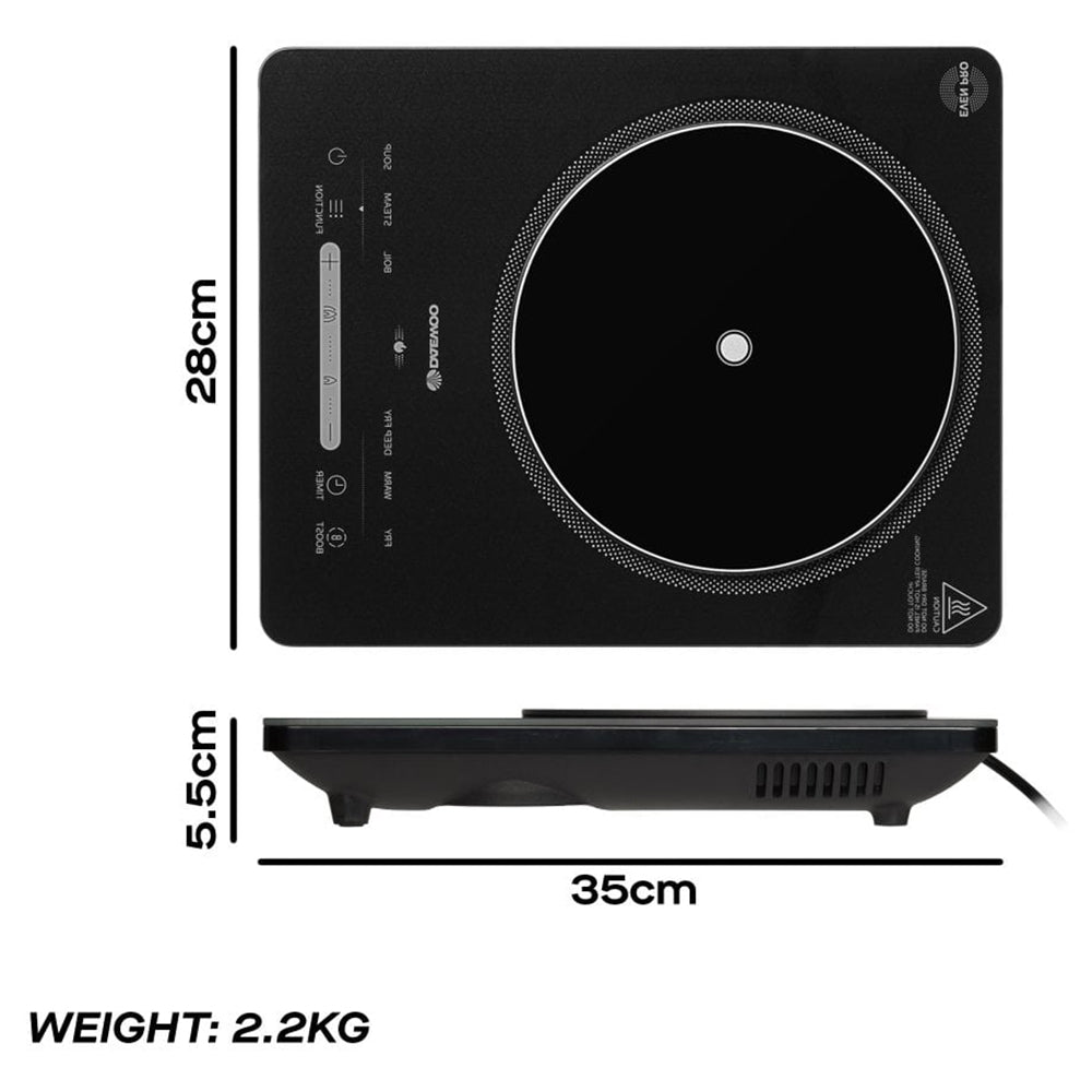 Daewoo 2200W Single Induction Kochfeld - Schwarz | 983753