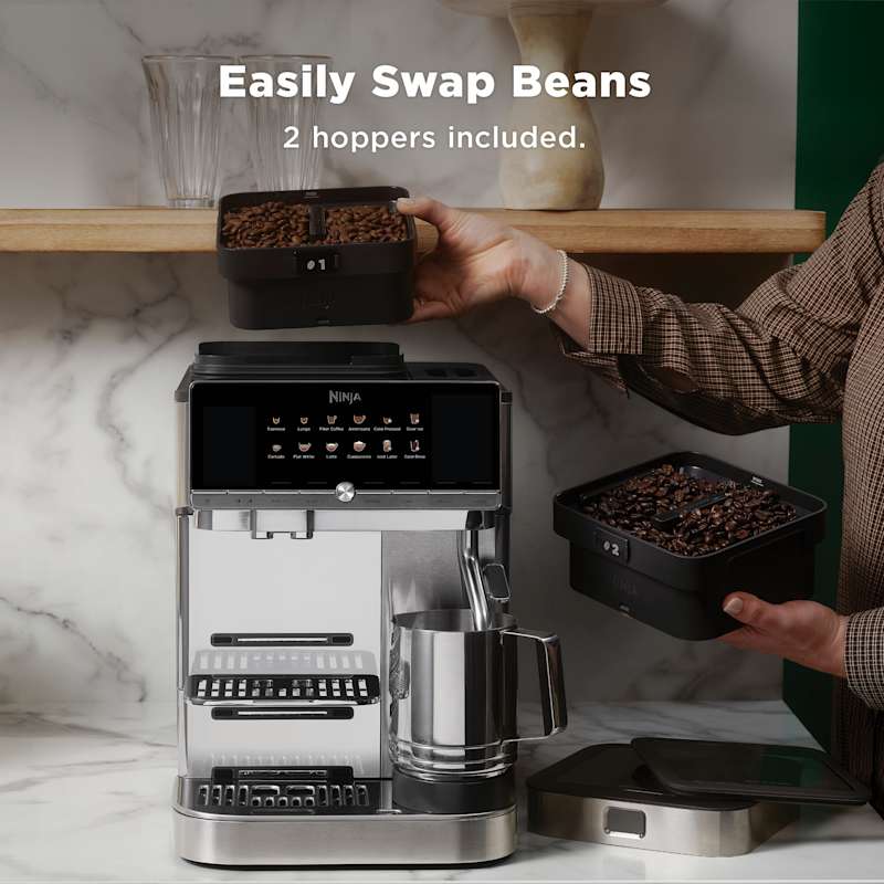 Ninja AutoBarista Pro Automatic Espressomaschine - Schwarz & Edelstahl | AE1051UK
