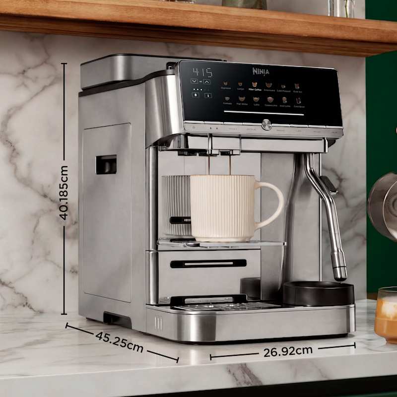 Ninja AutoBarista Pro Automatic Espressomaschine - Schwarz & Edelstahl | AE1051UK