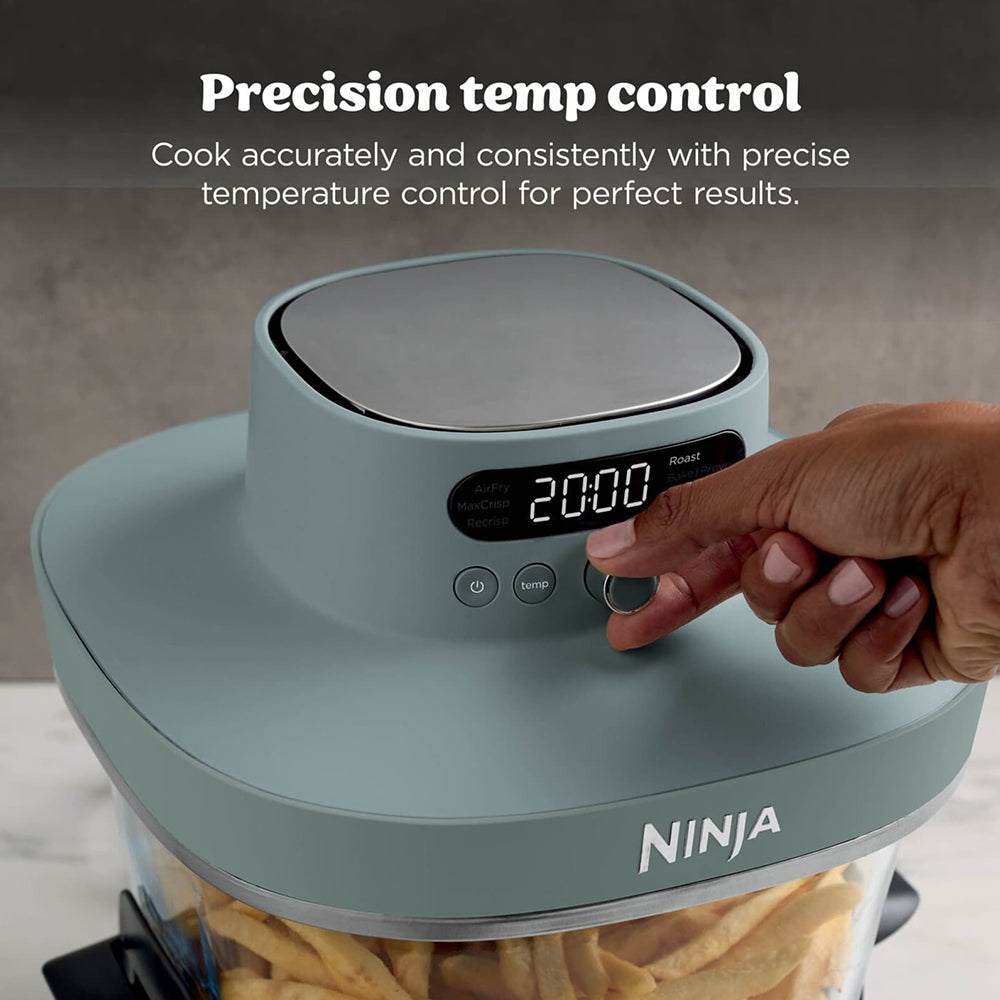 Ninja CRISPi PRO 7-in-1 XL Glass Heißluftfritteuse - Ash Grau | AS101UKGY
