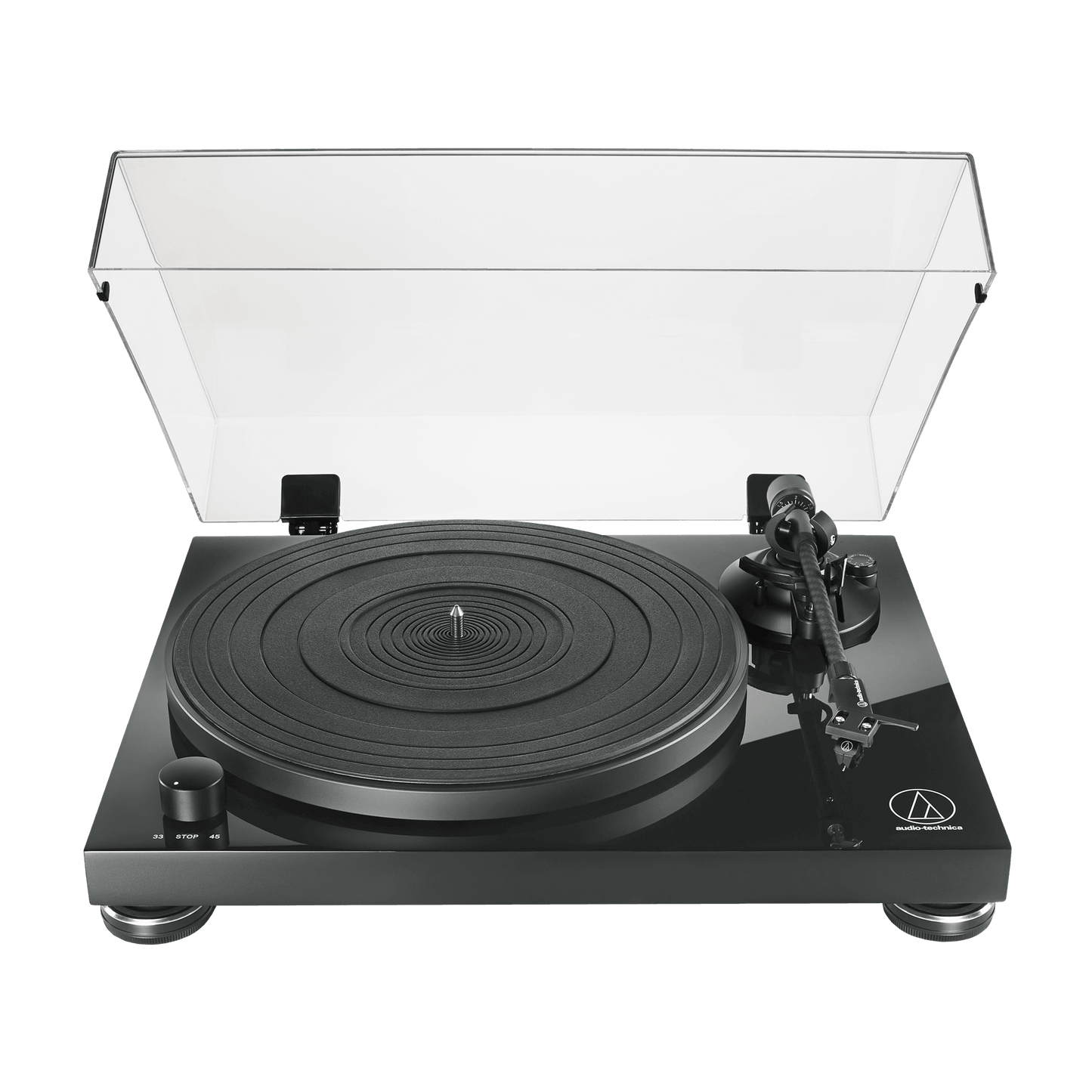 Audio Technica Fully Manual Belt-Drive Turntable - Piano Black | ATLPW50PB