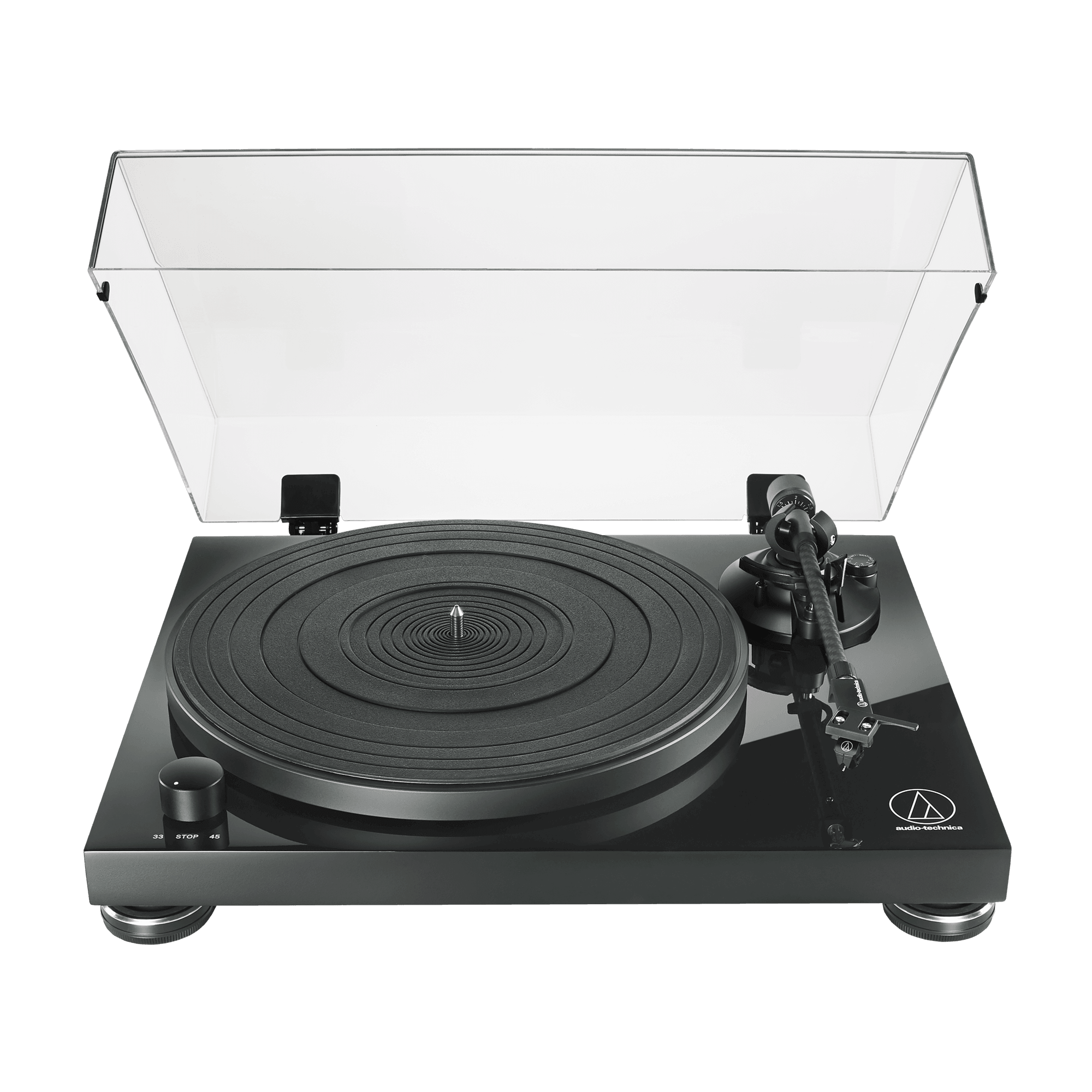 Audio Technica Fully Manual Belt-Drive Turntable - Piano Black | ATLPW50PB