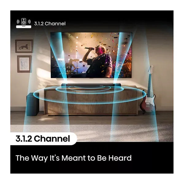 Hisense 3.1.2 Wireless Soundbar mit Subwoofer - Schwarz | AX3120Q