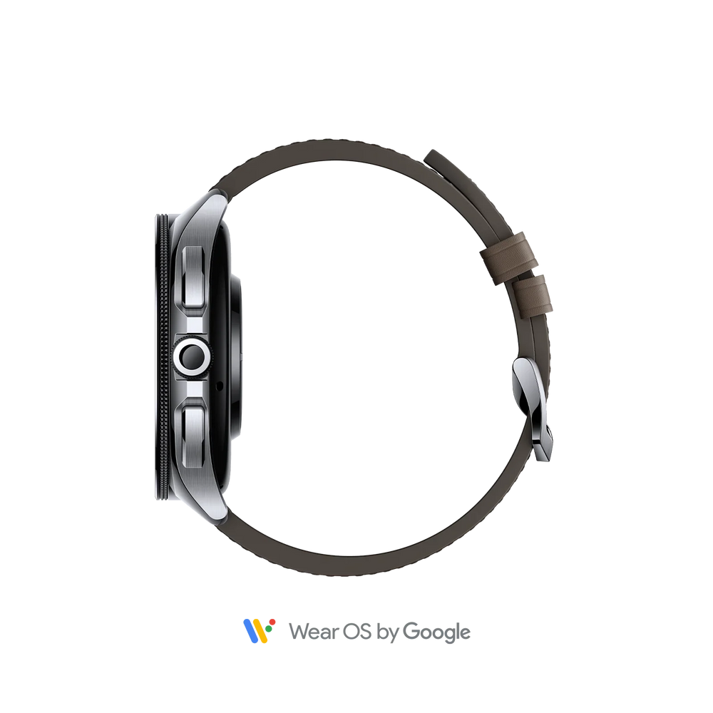 Xiaomi Watch 2 Pro 48MM Smartwatch mit Brown Leather Strap - Silber | BHR7216GL