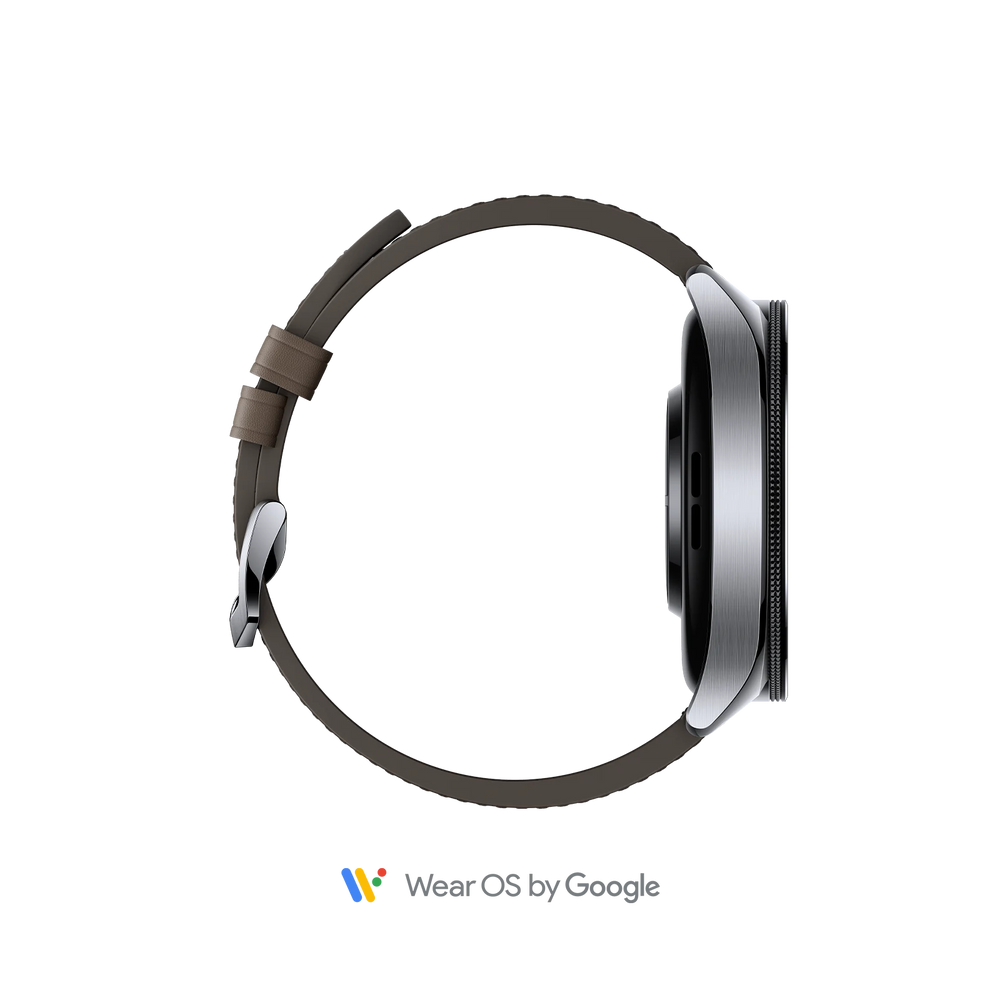 Xiaomi Watch 2 Pro 48MM Smartwatch mit Brown Leather Strap - Silber | BHR7216GL