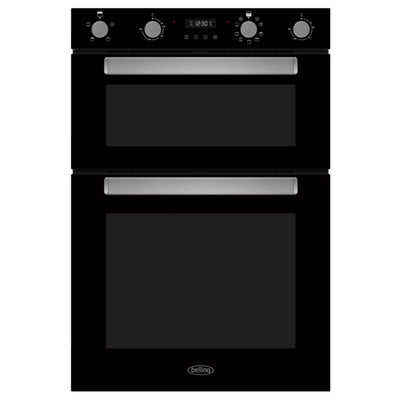 Belling 110L Einbau Doppelbackofen - Schwarz | BI904MFBK