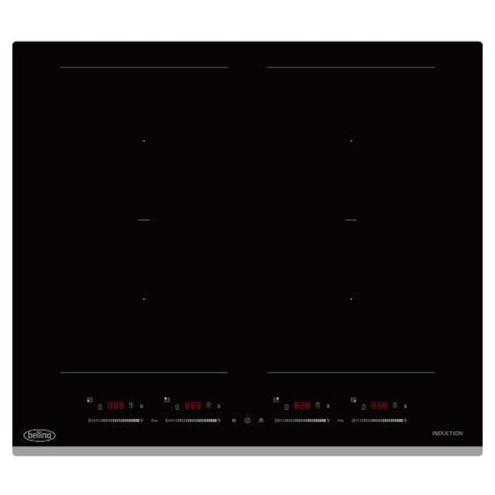 Belling 60CM 4 Cooking Zone Flexi Induction Kochfeld - Schwarz | BIHF60BK