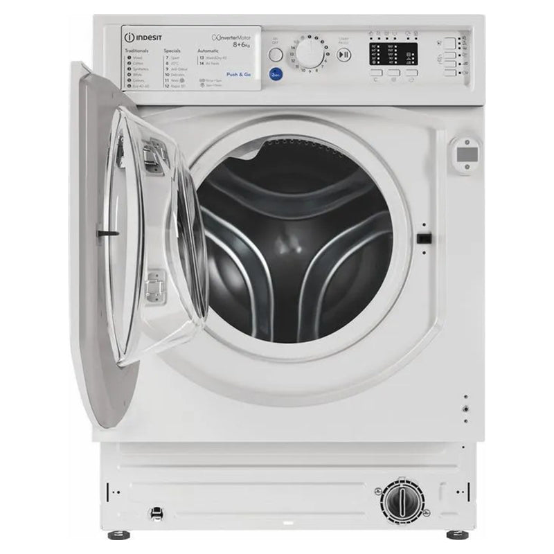 Indesit 8KG/6KG 1351RPM Einbau Waschtrockner - Weiß | BIWDIL861485UK