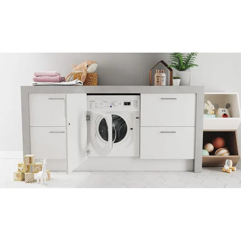 Indesit 8KG/6KG 1351RPM Einbau Waschtrockner - Weiß | BIWDIL861485UK
