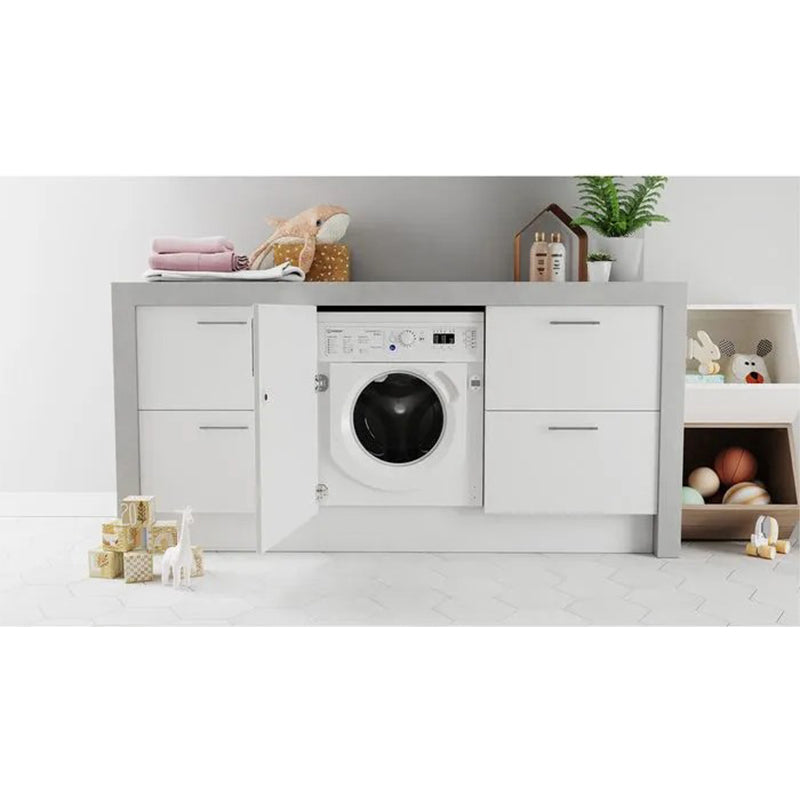 Indesit 8KG/6KG 1351RPM Einbau Waschtrockner - Weiß | BIWDIL861485UK
