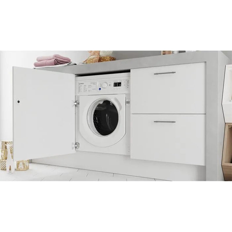 Indesit 8KG/6KG 1351RPM Einbau Waschtrockner - Weiß | BIWDIL861485UK
