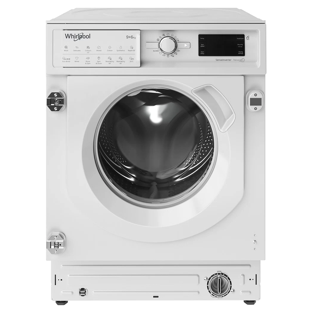 Whirlpool 9KG/6KG 1400RPM Einbau Waschtrockner - Weiß | BIWDWG961485UK