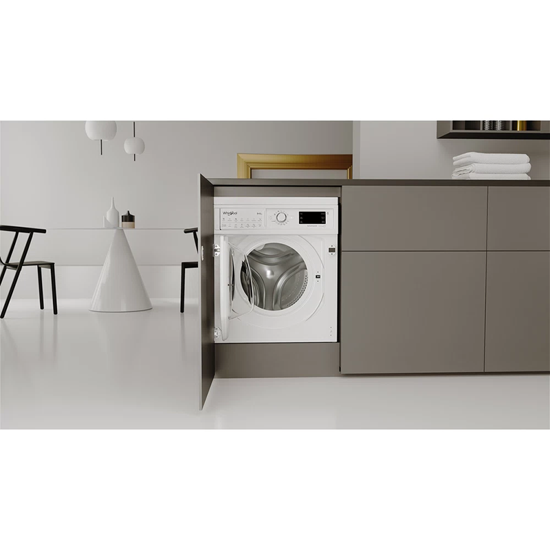 Whirlpool 9KG/6KG 1400RPM Einbau Waschtrockner - Weiß | BIWDWG961485UK