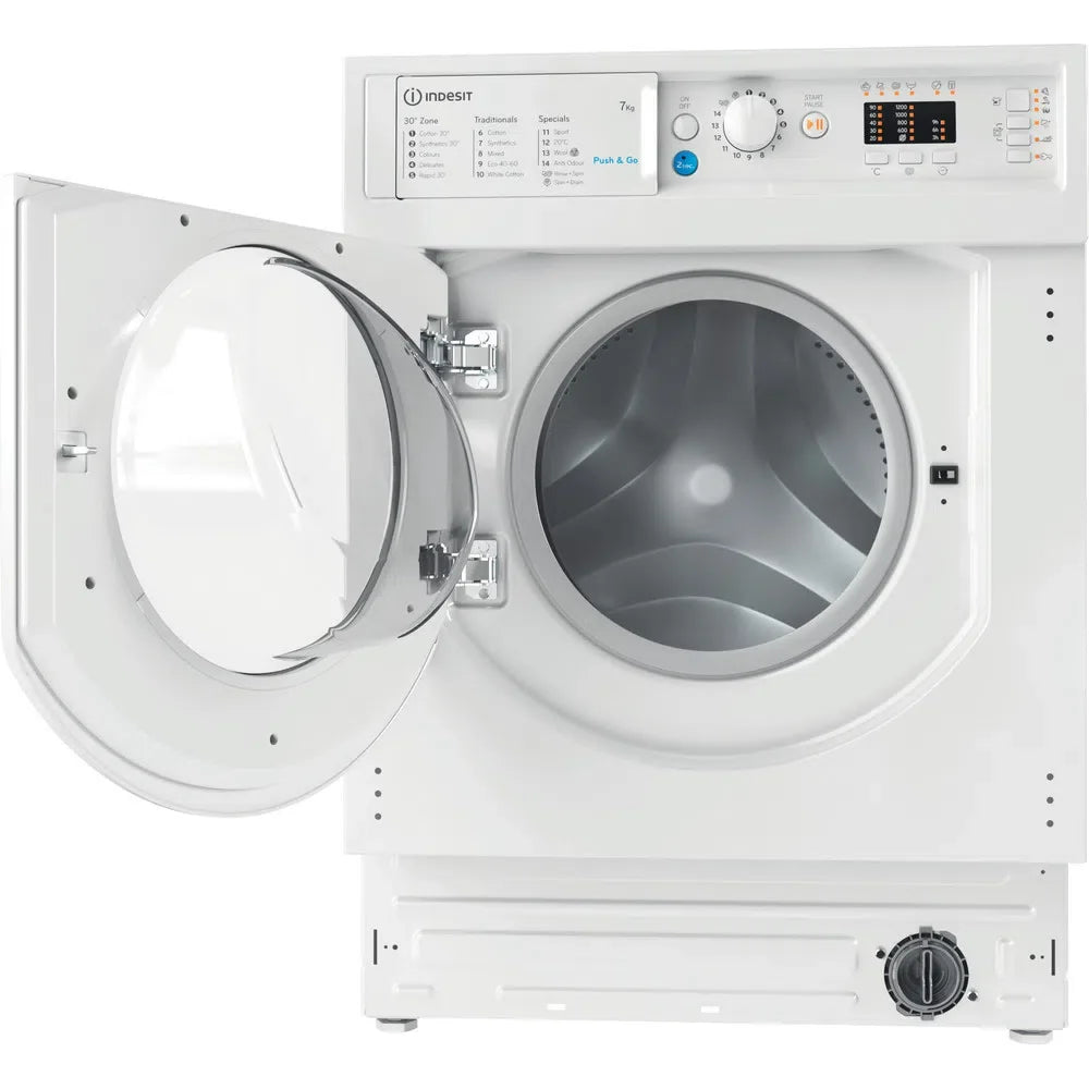 Indesit 7KG 1200RPM integriert Waschmaschine - Weiß | BIWMIL71252UK