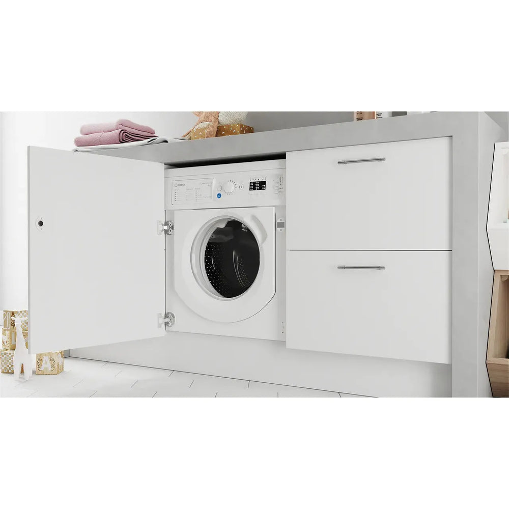 Indesit 9KG 1400RPM integriert Waschmaschine - Weiß | BIWMIL91485UK