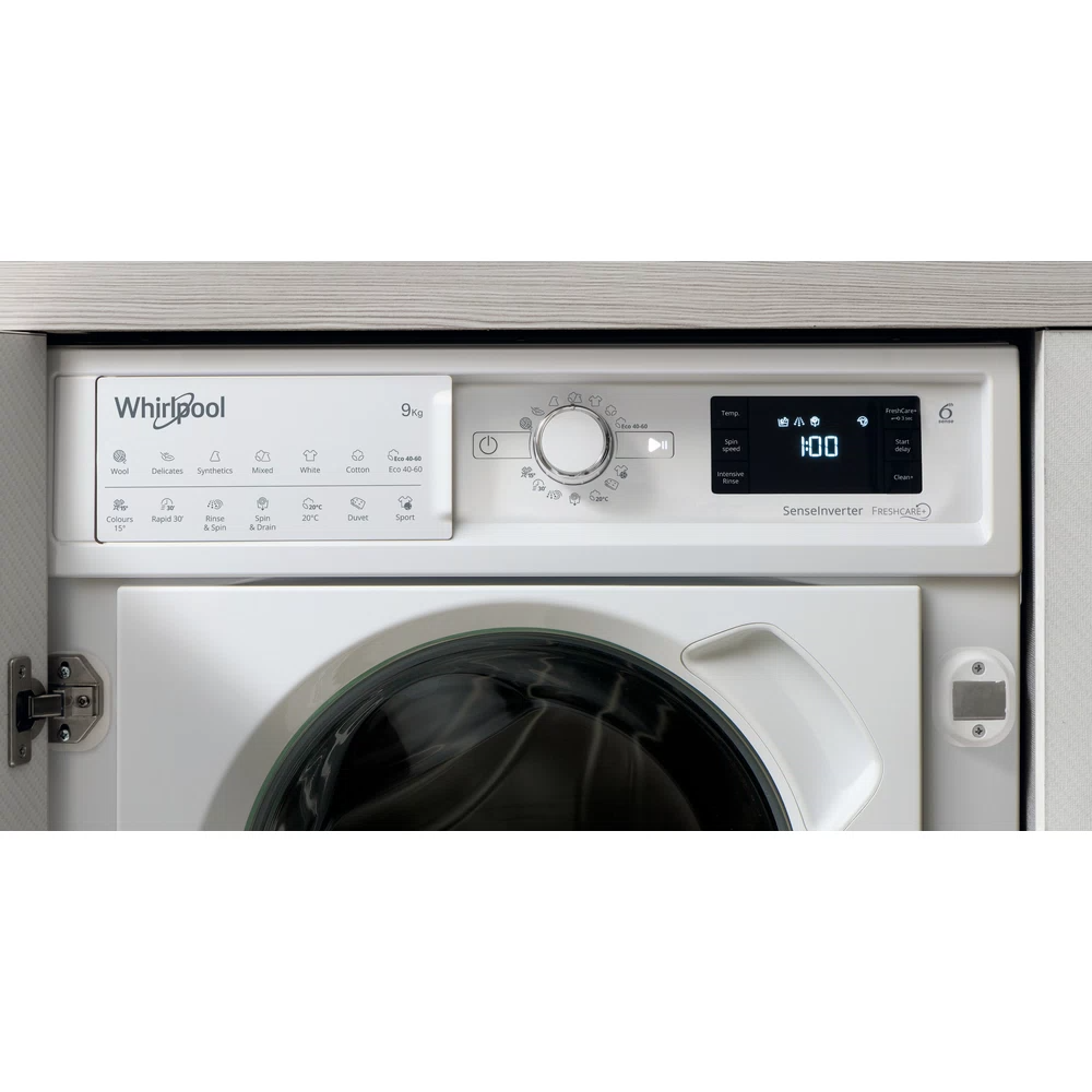 Whirlpool 9KG 1400RPM Einbau Waschmaschine - Weiß | BIWMWG91485UK