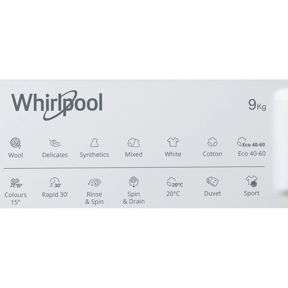 Whirlpool 9KG 1400RPM Einbau Waschmaschine - Weiß | BIWMWG91485UK