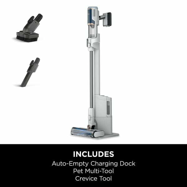 Shark Cordless Stick Staubsauger mit Auto Empty System - Weiß & Blau | BU3521UK