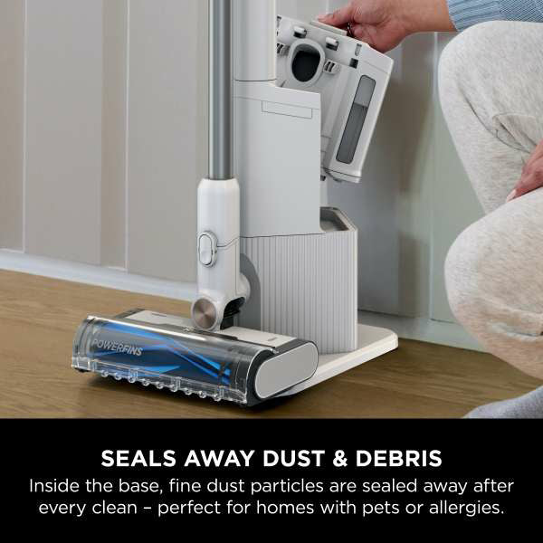 Shark Cordless Stick Staubsauger mit Auto Empty System - Weiß & Blau | BU3521UK