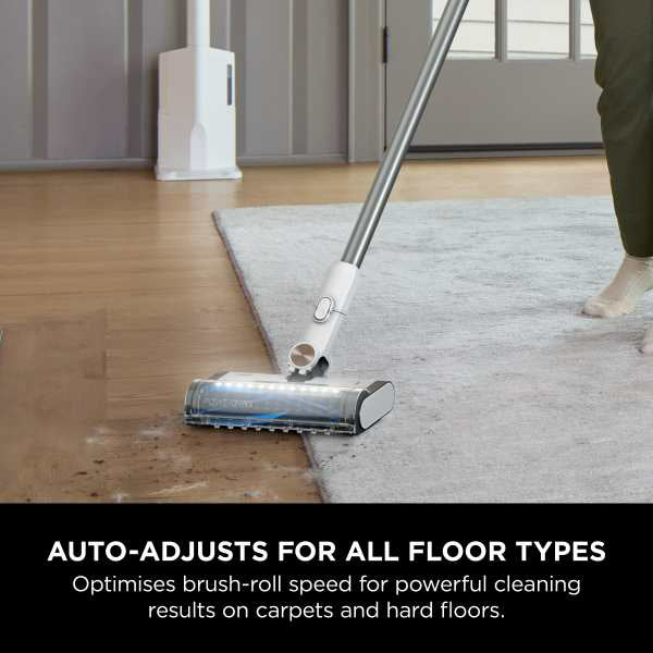 Shark Cordless Stick Staubsauger mit Auto Empty System - Weiß & Blau | BU3521UK