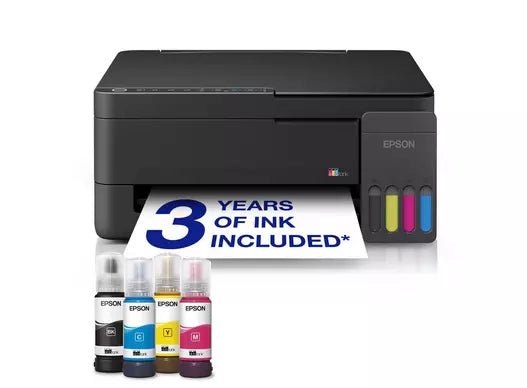 Epson EcoTank A4 Multifunktions-Tintentankdrucker mit Wi-Fi & AirPrint – Schwarz | C11CL62401